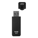 【スーパーSALE要エントリーで最大300%ポイントバック】LAZOS ラソスLAZOS USBフラッシュメモリ 64GB/キャップ式/ブラック L-US64-...