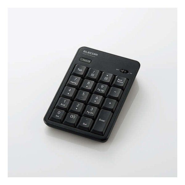 【15日は24時間限定クーポン配布！】ELECOM エレコムBluetooth静音テンキーパッド TK-TBM023SKBK(2623027)送料無料
