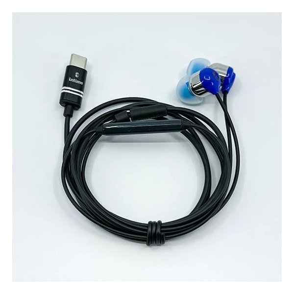 【11/25限定クーポン！要エントリーで2人に1人ポイントバック！】intimeTYPE-Cイヤホン 碧 NEO カナル型/マイク・コントローラー付き/Sky Blue O2-SN-BLC(2620957)送料無料