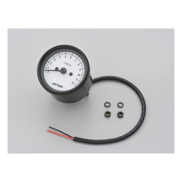 【15日は24時間限定クーポン配布】その他 そのほか機械式タコメーター φ60 ブラックボディ/ホワイトパネル 12000rpm D15631(2500267)代引不可 送料無料
