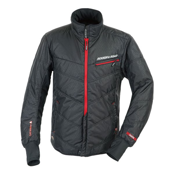 【15日は24時間限定クーポン配布】ROUGH&ROAD ラフアンドロードWGプリマロフト チタンインナージャケットカフ付 ブラック-BXL RR7995BKB5(2579213)代引不可 送料無料