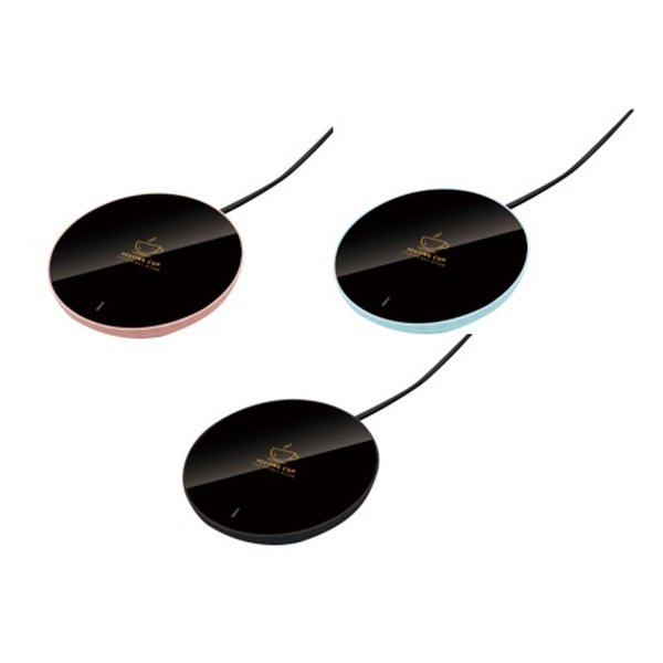 【10日は要エントリーでポイント抽選＆クーポン配布】インターベースUSB給電式 ホットコースター ブラック/ミント/ピンク/3色アソート品 IB-299(2641749)