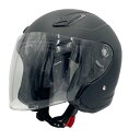 【30日限定クーポン配布】山城 YAMASIRO ヤマシロバイク用 ジェットヘルメット マットブラック/Mサイズ YH-004/MATTE BLACK/M(26...