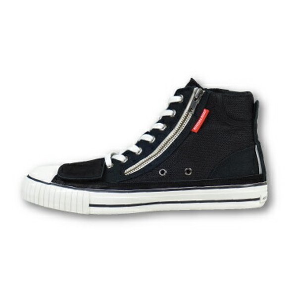 【15日限定クーポン配布】ROUGH&ROAD ラフアンドロードラフエアスルーRDスニーカー BK-23.0 RR5829BK230(2490624)代引不可 送料無料