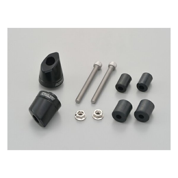 【20日は24時間限定クーポン配布】DAYTONA デイトナミラー アルミビレット バーエンド エアロタイプ ブラック D99919(2496035)代引不可 送料無料