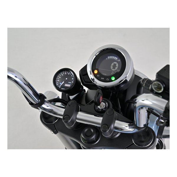 【18日は24時間限定クーポン配布！】DAYTONA デイトナ電気式 タコメーター DAX125 22 用 ブラックボディ/3色LED φ48 9000rpm表示 D27507(2546407)代引不可 送料無料