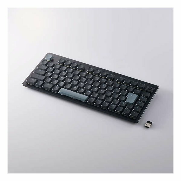 【スーパーSALE要エントリーで最大300％ポイントバック】ELECOM エレコムV custom VK520LL 75%サイズ無線メカニカルゲーミングキーボード/ブラック TK-VK520LLBK(2642563)送料無料