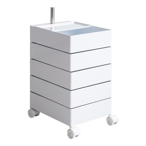 【5日は24時間限定クーポン配布】宮武製作所 ミヤタケセイサクジョマルチワゴン Pluna プルーナ 5段/高さ72cm/ホワイト WG-H001/WH(2647936)代引不可