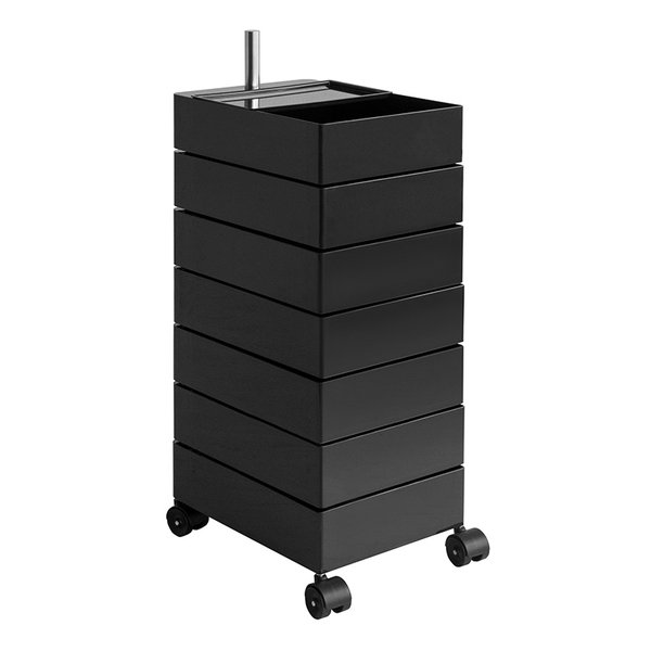 【5日は24時間限定クーポン配布】宮武製作所 ミヤタケセイサクジョマルチワゴン Pluna プルーナ 7段/高さ94cm/ブラック WG-H002/BK(2647946)代引不可