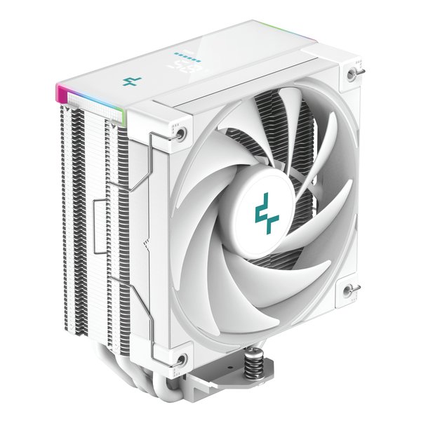 【15日は24時間限定クーポン配布！】DEEPCOOL ディープクール空冷CPUクーラー AK400 White デジタルディスプレイ 4本ヒートパイプ シングルタワー R-AK400-WHADMN-G(2613644)代引不可 送料無料