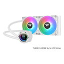 【9日20時〜限定クーポン!10日は要エントリーでポイント抽選!】Thermaltake サーマルテイクTH240 ARGB Sync V2 CPU Liquid Cooler -Snow- CL-W364-PL12SW-A(2613753)代引不可 送料無料(2)