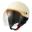 【9日20時~限定クーポン!10日は要エントリーでポイント抽選!】MARUSHIN マルシンバイク用ヘルメット バブルライダーハーフ アイボリー/フリーサイズ ...