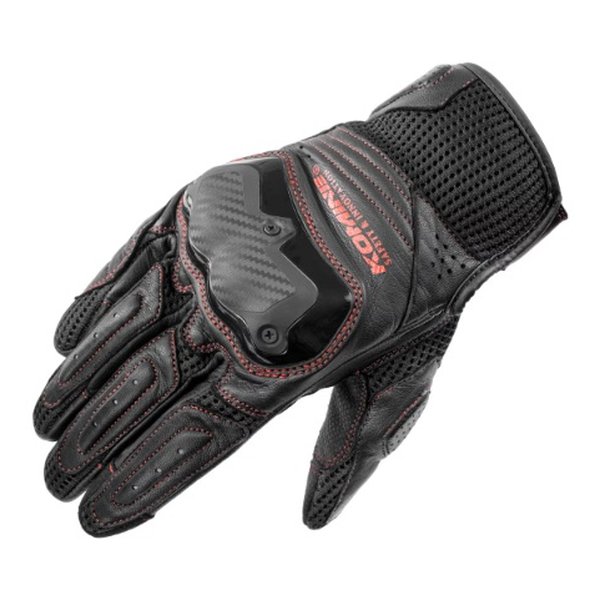 【20日は24時間限定クーポン配布】KOMINE コミネGK-267 ショットガンメッシュグローブ ブラック．レッド XLサイズ 06-267/BK.RD/XL(2649411)代引不可 送料無料