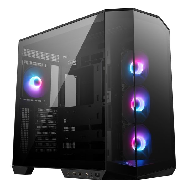 【20日は24時間限定クーポン配布】MSI エムエスアイMAG PANO 100R PZ 270度パノラマ強化ガラスパネル採用 ピラーレス ミドルタワー型 MAGPANO100RPZ(2647292)代引不可 送料無料