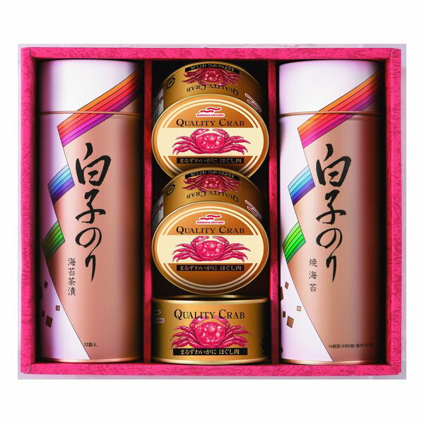【9日20時〜限定クーポン!10日は要エントリーでポイント抽選!】白子(シラコ)のり・カニ缶詰合せ 3種/5個入り ZOA220155659(2647765)代引不可