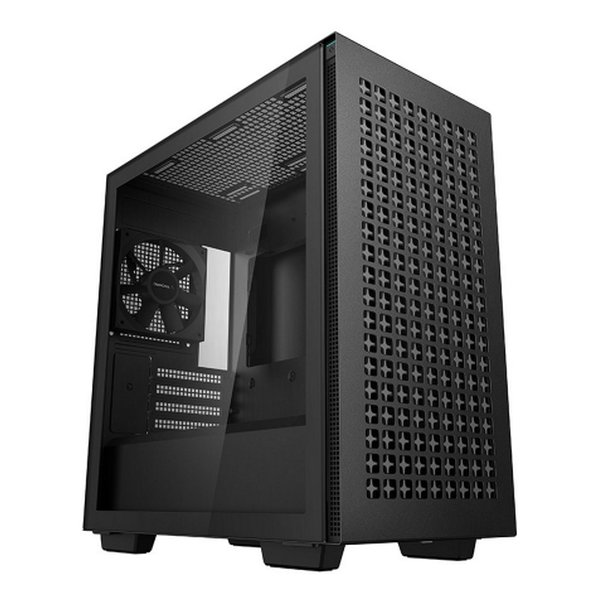 【20日は24時間限定クーポン配布！】DEEPCOOL ディープクールCH370 Micro-ATX PCケース ブラック R-CH370-BKNAM1-G-1(2646940)送料無料
