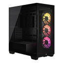 【スーパーSALE要エントリーで最大300%ポイントバック】CORSAIR コルセアiCUE LINK 3500X RGB Tempered Glass Bla...
