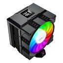 AINEX アイネックス92mmファン&温度LCD搭載 Intel&AMD用CPUクーラー ブラック G-130BK(2648937)送料無料