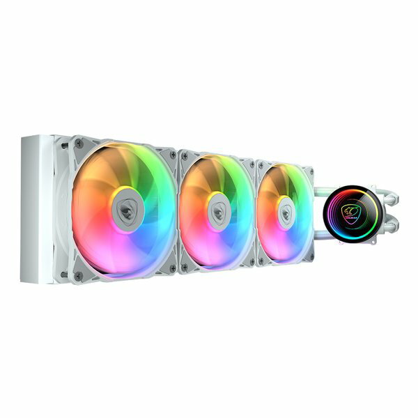 【18日は24時間限定クーポン配布！】COUGAR（クーガー）Poseidon Elite 360 ARGB White 水冷CPUクーラー CGR-PSDELRGB-W-360(2641788)送料無料