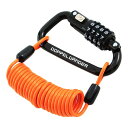 【30日限定クーポン配布】DOPPELGANGER(ドッペルギャンガー)ダイヤルコンボカラビナロック ブラック/オレンジ DKL151-BK(2648278)代...