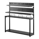 【15日は24時間限定クーポン配布】Bauhutte バウヒュッテデスクサイドPCラック 幅1000mm/ブラック BHS-1000SS-BK(2648312)...
