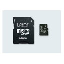 【30日限定クーポン配布】LAZOS ラソスmicroSDXCメモリーカード 64GB L-B64MSD10-U3(2623065)
