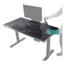 【スーパーSALE要エントリーで最大300%ポイントバック】Bauhutte バウヒュッテ挟めるデスクマット 137×69cm/ブラック BDM-1400-BK...