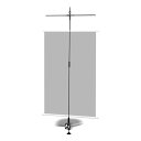 Bauhutte バウヒュッテデスクタペストリーハンガー 幅50.5×奥行4×高さ100.5cm/ブラック BTS-1300-BK(2611048)代引不可