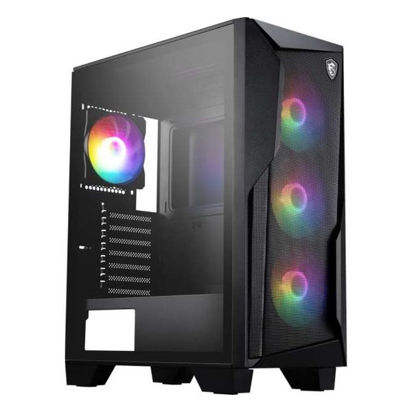 【20日は24時間限定クーポン配布！】MSI エムエスアイミドルタワー型 PCケース ATX対応 MAG FORGE 130A AIRFLOW ブラック MAG FORGE 130A AIRFLOW(2653793)送料無料