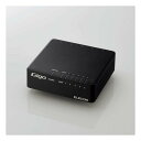 【7/1抽選で最大3万ポイントバック!】ELECOM エレコムスイッチングハブ LAN ハブ 5ポート Giga対応 1000/100/10Mbps プラ筐体/ファンレス EHC-G05PA4-B(2654606)送料無料