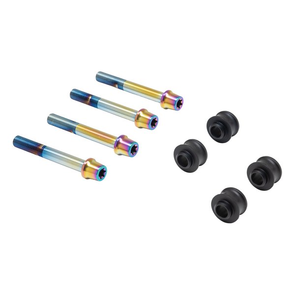 【15日は24時間限定クーポン配布】PLOT BREMBO（プロトブレンボ）オフセットカラーマウントボルトセット 適合キャリパーA テーパーキャップ チタン色 CBK-05ATT(2630685)代引不可 送料無料