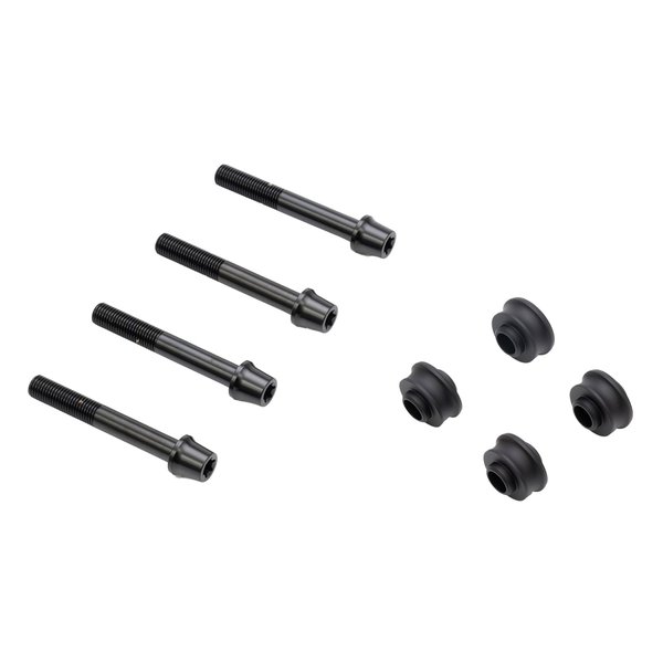 【15日は24時間限定クーポン配布】PLOT BREMBO（プロトブレンボ）オフセットカラーマウントボルトセット 適合キャリパーA テーパーキャップ ブラック CBY-04ATB(2630690)代引不可 送料無料