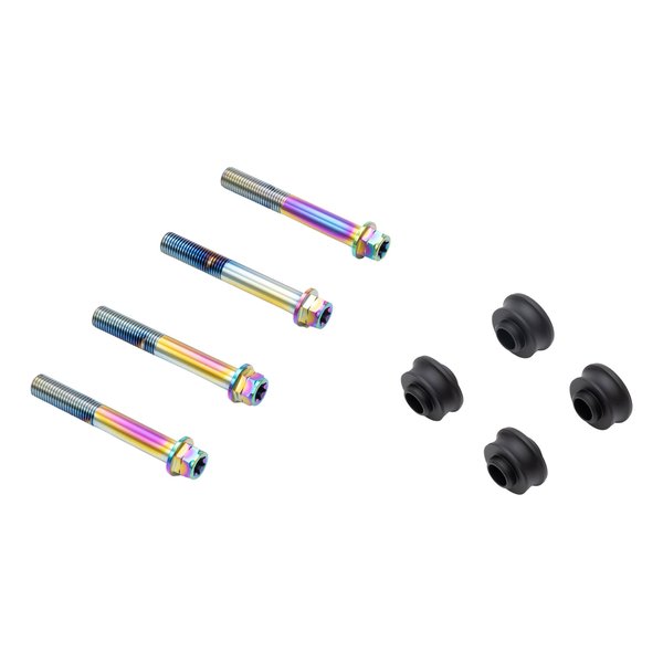 【15日は24時間限定クーポン配布】PLOT BREMBO（プロトブレンボ）オフセットカラーマウントボルトセット 適合キャリパーA フランジ六角 チタン色 CBY-01AFT(2630697)代引不可 送料無料