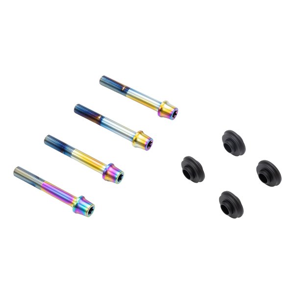 【15日は24時間限定クーポン配布】PLOT BREMBO（プロトブレンボ）オフセットカラーマウントボルトセット 適合キャリパーB テーパーキャップ チタン色 CBY-01BTT(2630720)代引不可 送料無料