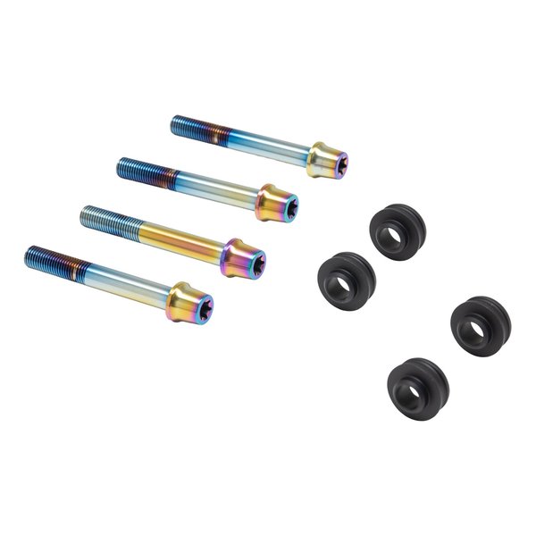 【15日は24時間限定クーポン配布】PLOT BREMBO（プロトブレンボ）オフセットカラーマウントボルトセット 適合キャリパーB テーパーキャップ チタン色 CBK-05BTT(2630728)代引不可 送料無料