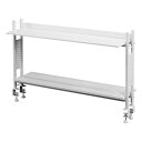 Bauhutte バウヒュッテデスクラック2 幅1210mm/ホワイト BHS-1200HN-WH(2578451)代引不可
