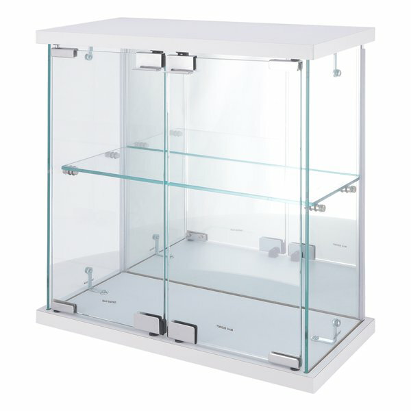 【5日は24時間限定クーポン配布】不二貿易 フジボウエキ卓上ガラスコレクションケース ホワイト 63946(2653254)代引不可