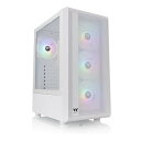 【20日要エントリー抽選で最大1万ポイント&クーポン配布】Thermaltake サーマルテイクS200 Plus TG Snow Edition ミドルタワー ATX PCケース ホワイト CA-1X2-00M6WN-01(2647187)代引不可 送料無料