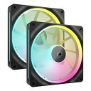 【8/1要エントリー抽選で最大1万ポイント】CORSAIR コルセアシステム構築用 システムハブ+140mm ケースファン 2個パック PWM Fans Sta...