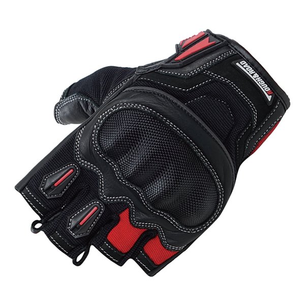 Rakuten - 【20日は24時間限定クーポン配布】ROUGH&ROAD ラフアンドロードR&R プロテクションハーフフィンガーグローブ RD-L RR8362RD3(2529554)代引不可 送料無料