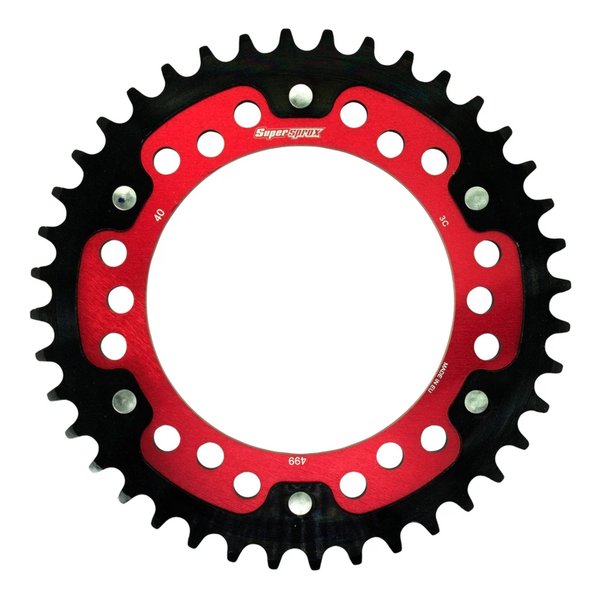 【15日は24時間限定クーポン配布】Supersprox スーパースプロックスSPX REAR STEALTH 499-40T RED RST-49940-RED(2534553)代引不可 送料無料