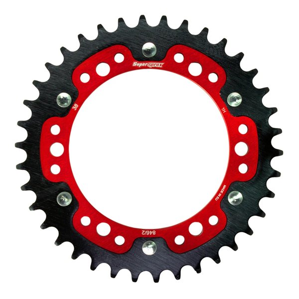 【10日は24時間限定クーポン配布】Supersprox スーパースプロックスSPX REAR STEALTH 846/2-38T RED RST-846/238-RED(2534580)代引不可 送料無料