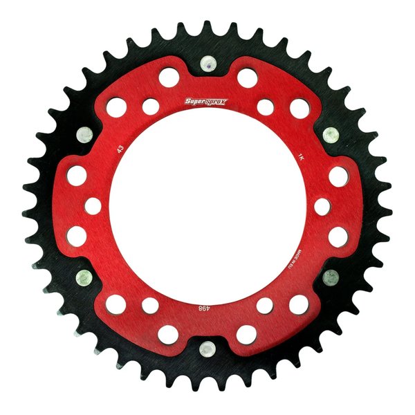 Rakuten - 【20日はエントリーで最大5000ポイント】Supersprox スーパースプロックスSPX REAR STEALTH 498-43T RED RST-49843-RED(2534550)代引不可 送料無料