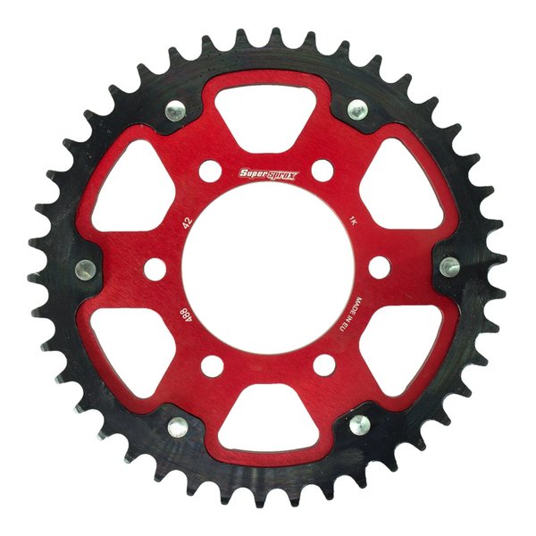 【15日は24時間限定クーポン配布】Supersprox スーパースプロックスSPX REAR STEALTH 488-42T RED RST-48842-RED(2534525)代引不可 送料無料