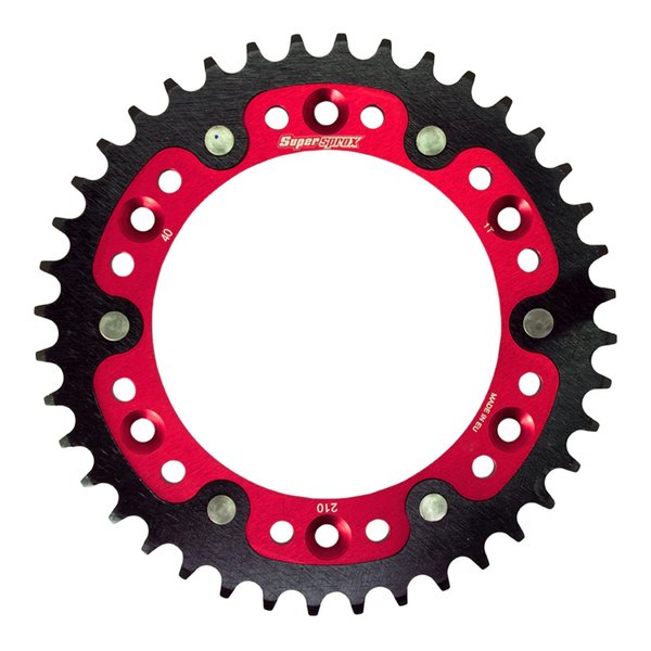 乐天商城 - 【15日は24時間限定クーポン配布】Supersprox スーパースプロックスSPX REAR STEALTH 210-40T RED RST-21040-RED(2534429)代引不可 送料無料