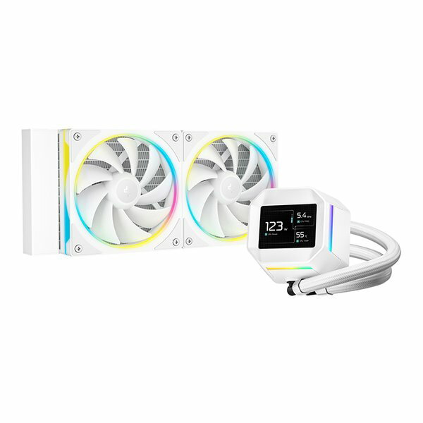 【11/1ポイント2倍&クーポン配布】DEEPCOOL ディープクールCPUクーラー LM240 WH 2.4インチIPSディス..
