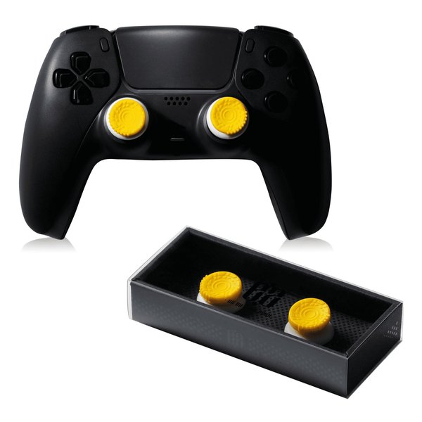 【15日は24時間限定クーポン配布】EZ イズEZ フリーク コントローラー スティック カバー PS5/PS4/SWITCH/プロコン/イエロー EZ-FREAK-YELLOW(2655531)