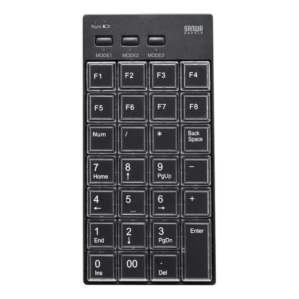 【5日は24時間限定クーポン配布】SANWA SUPPLY サンワサプライプログラマブルテンキー Bluetoothモデル NT-BT26BK(2636344)...