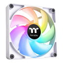 【15日は24時間限定クーポン配布】Thermaltake サーマルテイクケースファンx2 120mm /2000RPM CT120 ARGB Sync PC Cooling Fan White2 Pack CL-F153-PL12SW-A(2654344)代引不可 送料無料