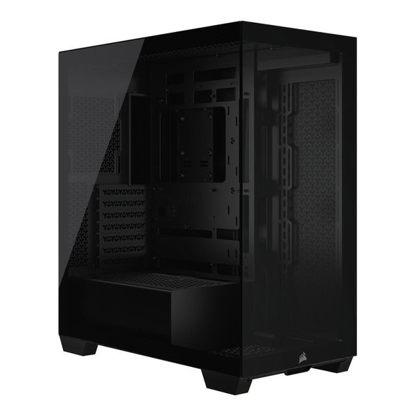 【1日は24時間限定クーポン配布】CORSAIR コルセア3500X Tempered Glass Mid-Tower -Black- CC-9011276-WW(2615418)代引不可 送料無料